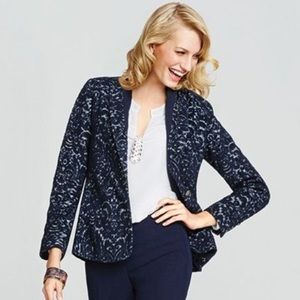 Cabi Wool-Blend Jacquard Jacket
